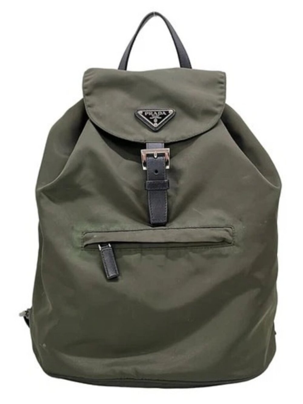 PRADA Khaki Nylon Backpack - Picture 1 of 9